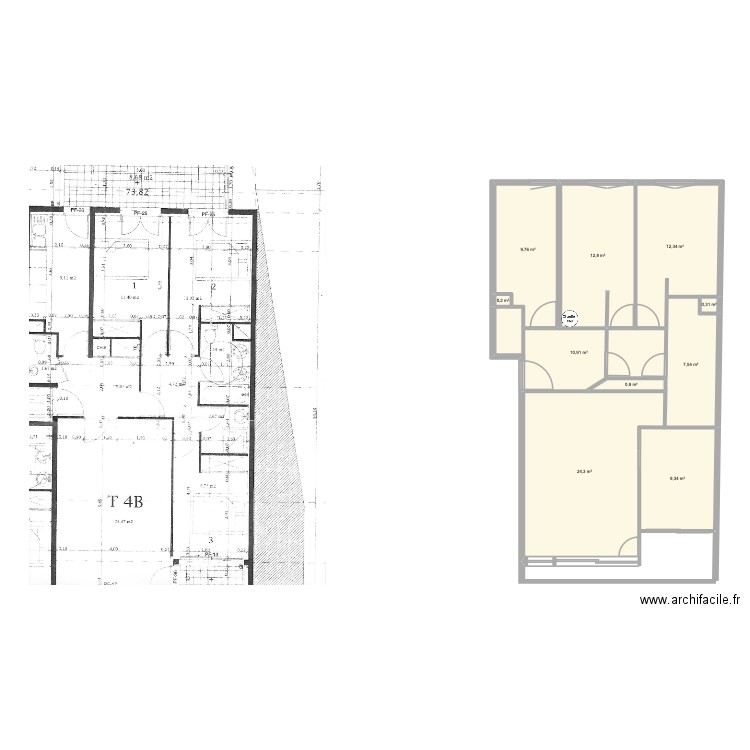 TEST. Plan de 10 pièces et 88 m2