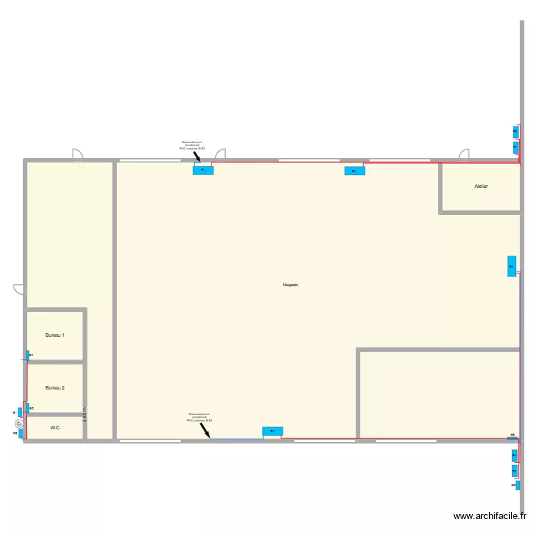 D'angle V3. Plan de 7 et 883 m² D'angle V3. Plan de 7 et 883 m²