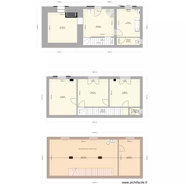 AYOLA. Plan de 11  et 162 m²