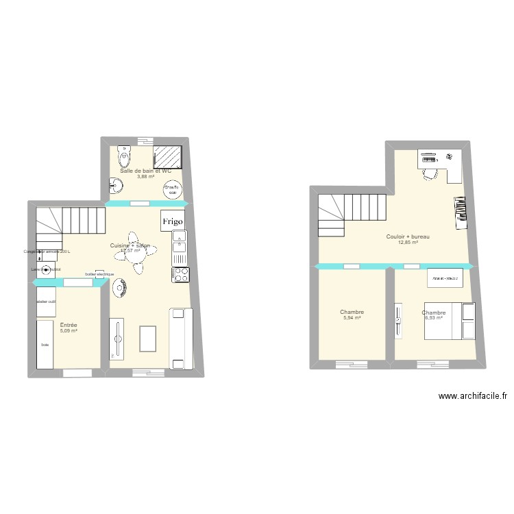 maison jeuxey 2. Plan de 0 pièce et 0 m2