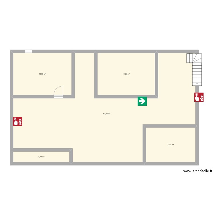 p baja. Plan de 5 pièces et 143 m2