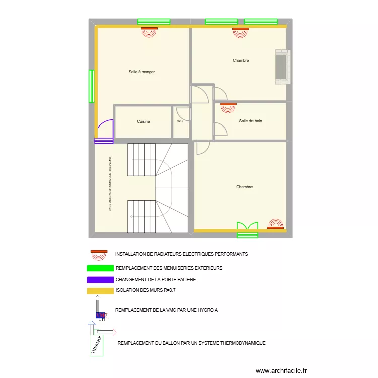 FOURLOUBEY 1er Droit R1. Plan de 5  et 81 m²