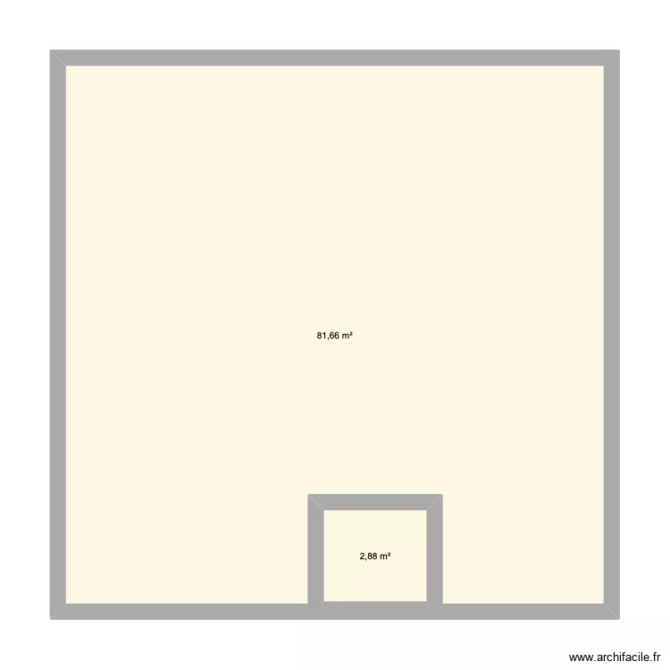 FACADE NORD GRAVIER. Plan de 