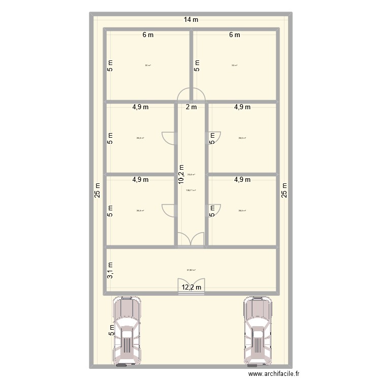 Salon V 1. Plan de 9 pièces et 566 m2