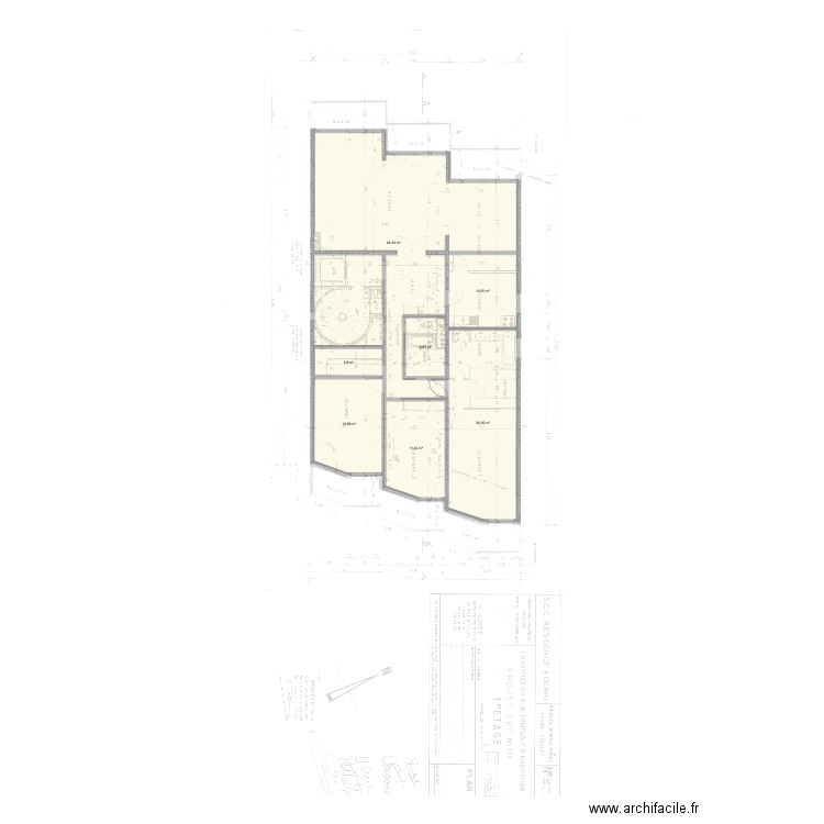 PLAN 99 KOENIG. Plan de 7 pièces et 134 m2