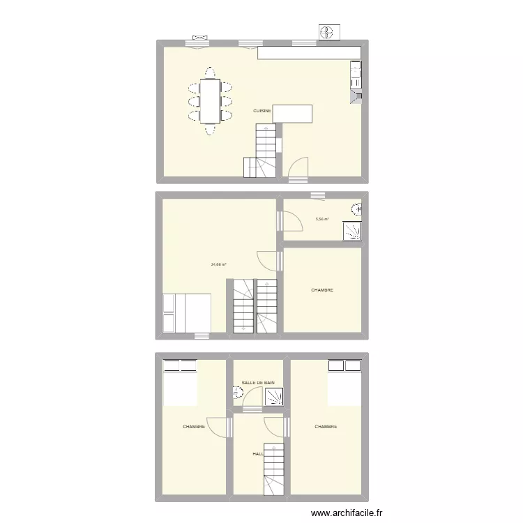 BINDI GILLES. Plan de 