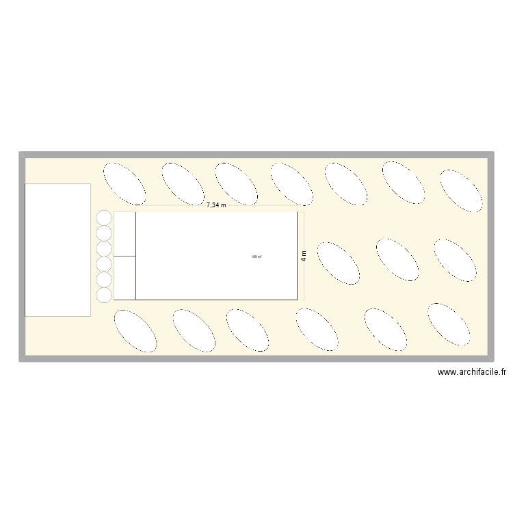 3 PLAN DE TABLE. Plan de 1 pièce et 189 m2