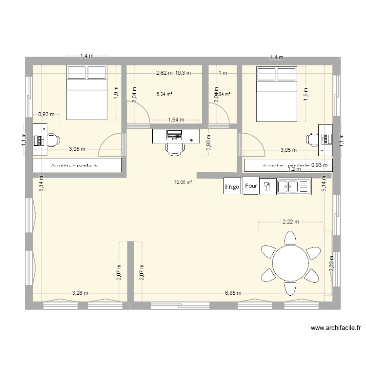 cabanne 1. Plan de 0 pièce et 0 m2