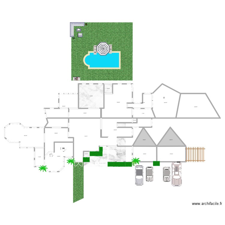 6/7 Steam project dream house.. Plan de 22 pièces et 401 m2