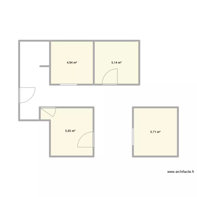 MAISON. Plan de 4 Pièces et 22 m² MAISON. Plan de 4 Pièces et 22 m²