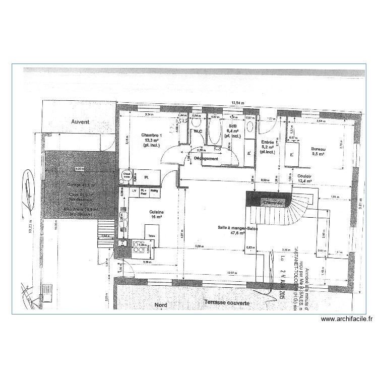 Maison vierge RDC. Plan de 0 pièce et 0 m2