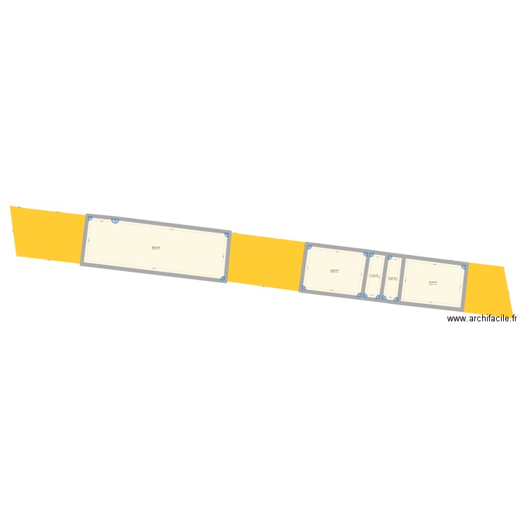 15 AB. Plan de 5 pièces et 133 m2