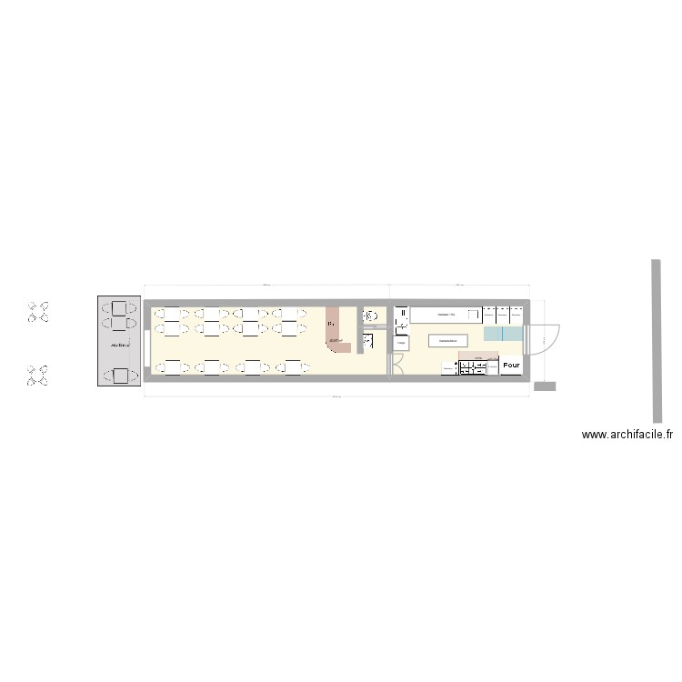 Restau Demi v6. Plan de 0 pièce et 0 m2