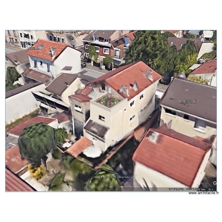 Plan projet&eacute;. Plan de 0 pièce et 0 m2