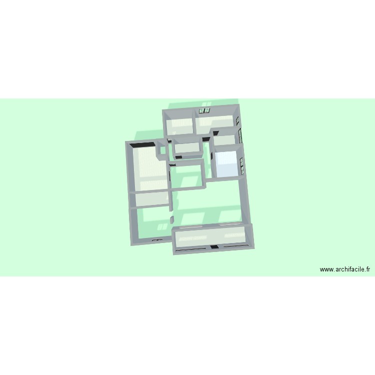 raizet3. Plan de 8 pièces et 97 m2