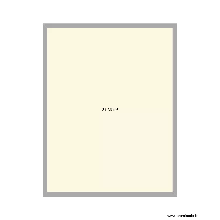 Nouvelle pi&eacute;ce. Plan de 1  et 31 m²