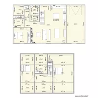 Maison 1 etage 82m2 acces local technique couloire