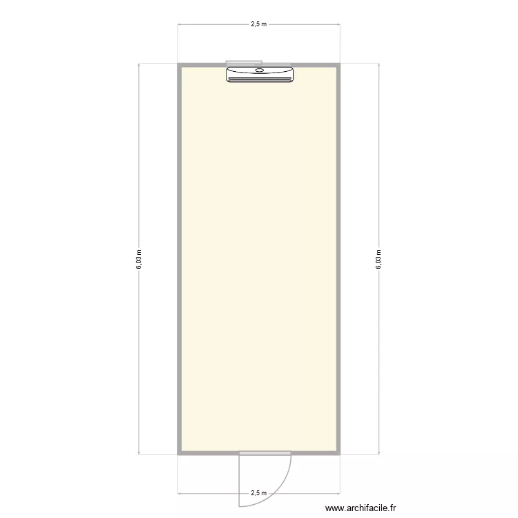 EIFFAGE CHANTIER AMBERIEU. Plan de 1 pièce et 14 m²