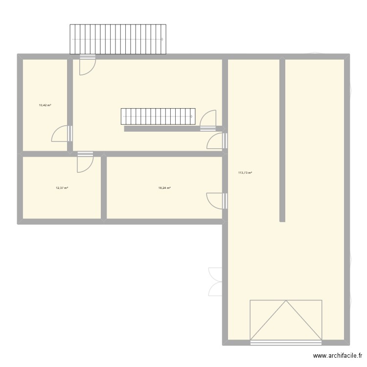 maison catherinre sous sol. Plan de 10 pièces et 312 m2
