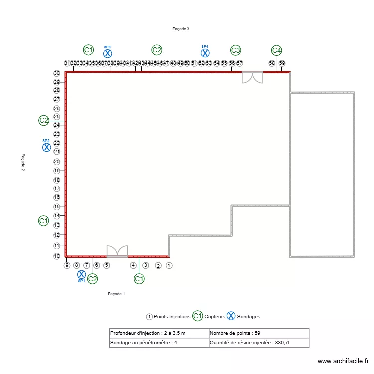 FREZET. Plan de 2  et 111 m²