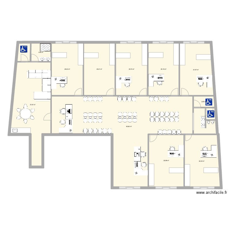 SPFPL MOULAMAX. Plan de 13 pièces et 293 m2