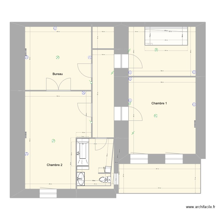Virieu def2. Plan de 18 pièces et 270 m2