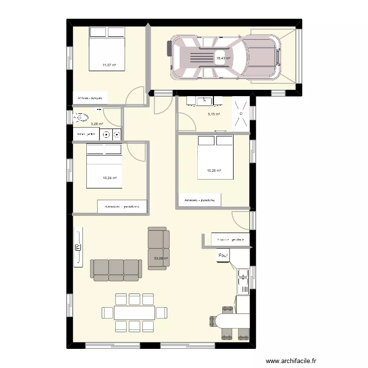 maison 1 hilaire. Plan de 7 et 112 m² maison 1 hilaire. Plan de 7 et 112 m²