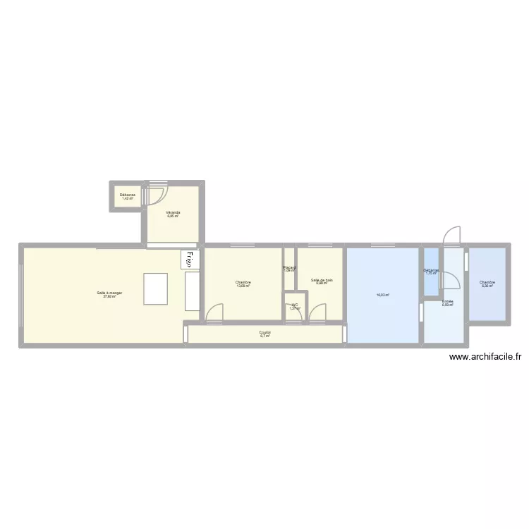Plan Appart 214k. Plan de 12 Pièces et 106 m² Plan Appart 214k. Plan de 12 Pièces et 106 m²