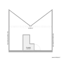 Plan d&eacute;finitif vierge - Etage - Maison 60 Saint Louis
