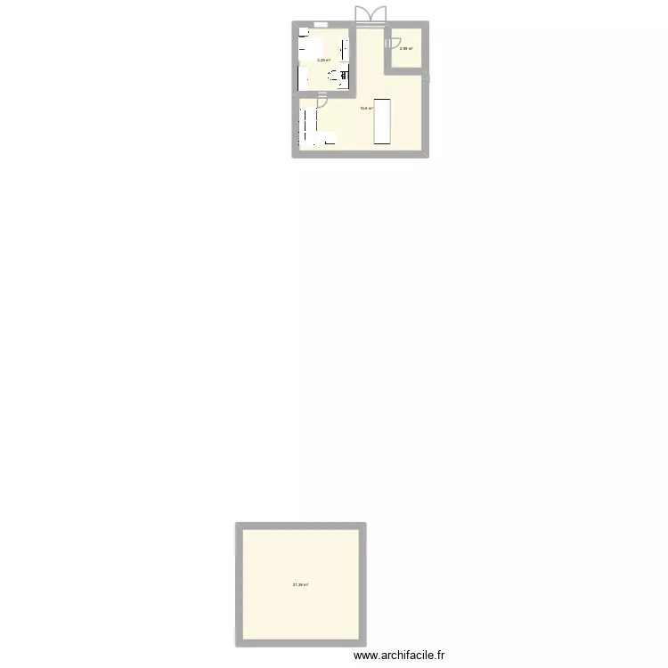 Mon plan. Plan de 4  et 44 m²