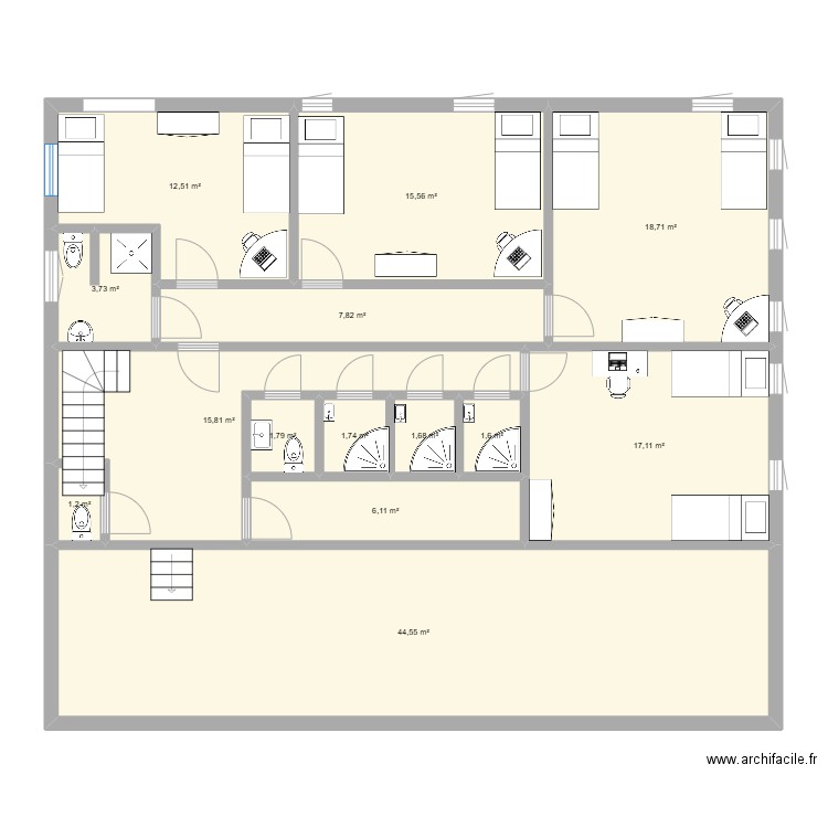 RDC Passy2. Plan de 0 pièce et 0 m2