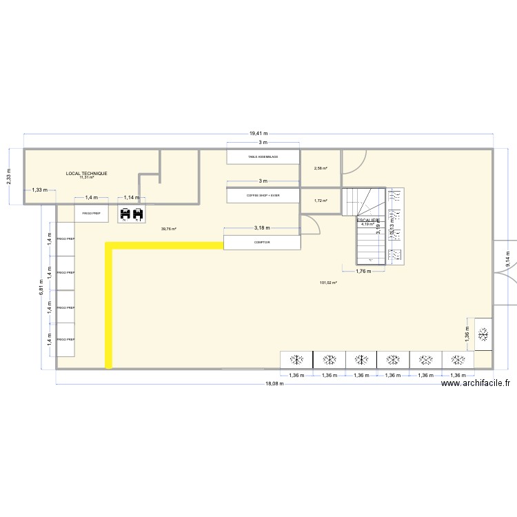 Plan La Défense Bis 2. Plan de 6 pièces et 161 m2