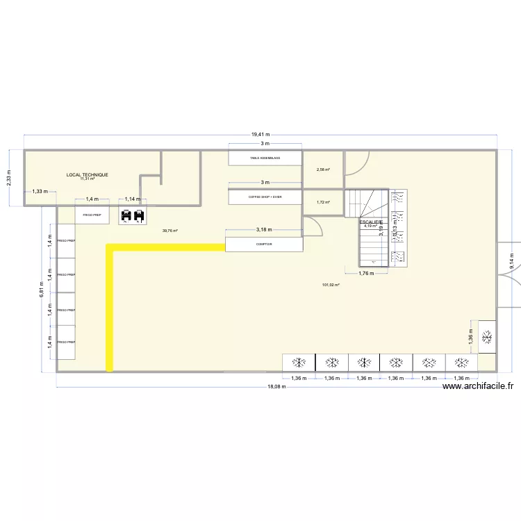 Plan La D&eacute;fense Bis 2. Plan de 