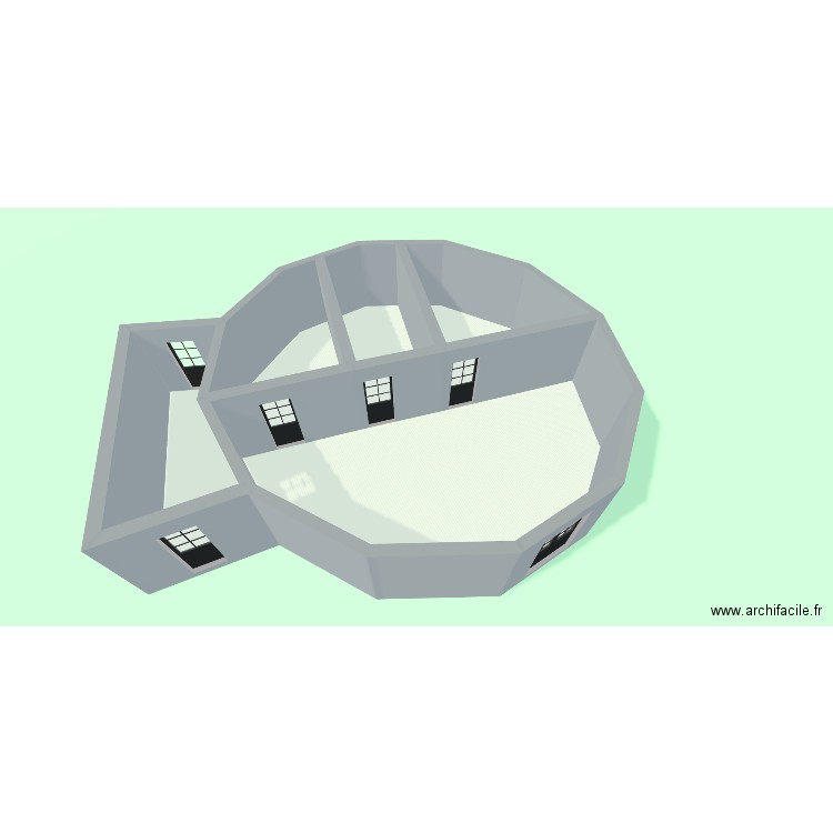 notre homestead. Plan de 4 pièces et 90 m2