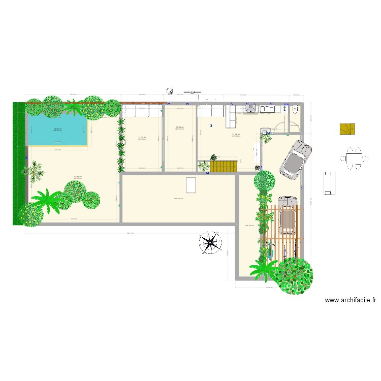 trencall appartement niveau parking 2024/2. Plan de 23 pièces et 424 m2