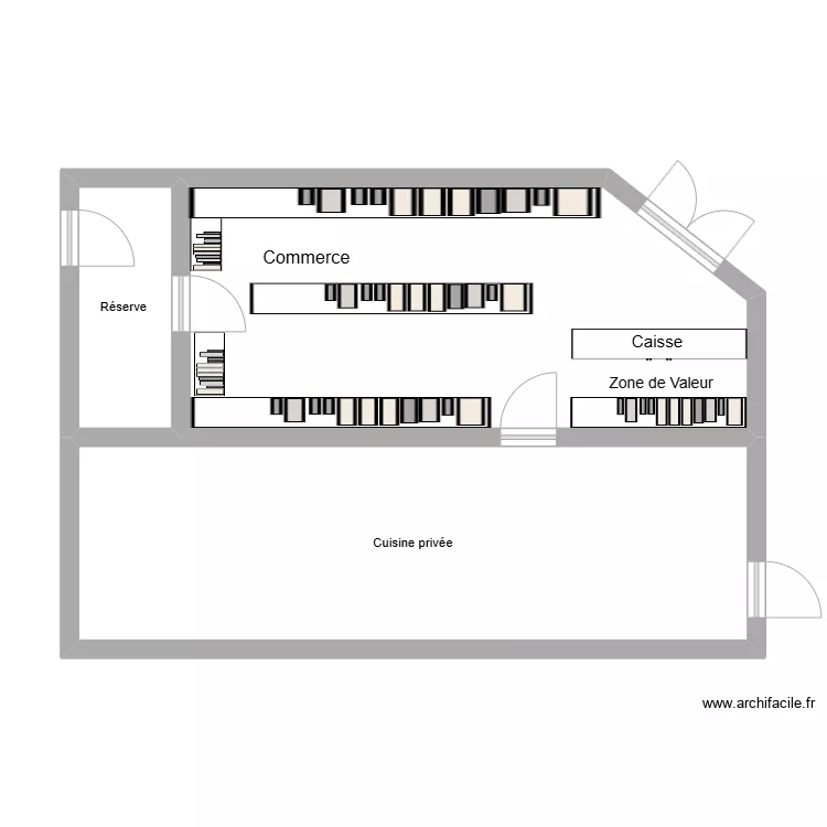 Plan de masse tabac chez Didier. Plan de 