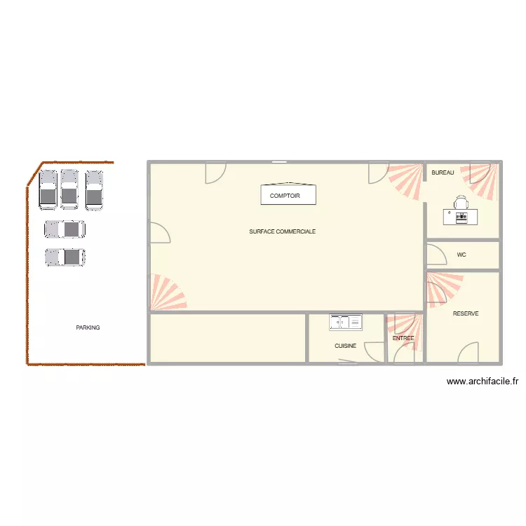 PLAN LOUIS. Plan de 5  et 106 m²