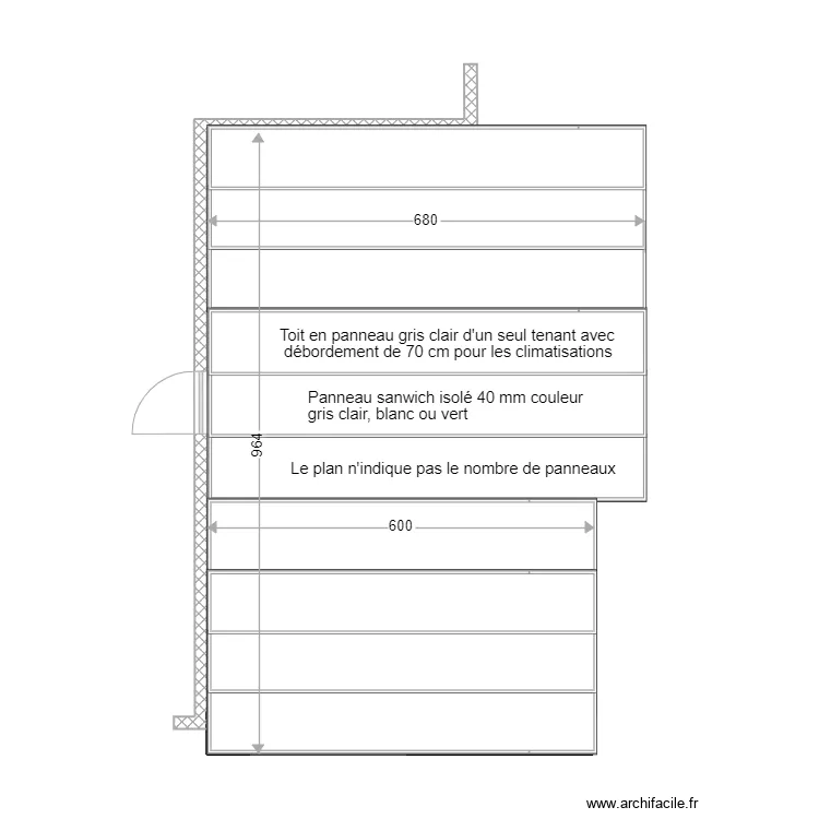 garage 55 m2 toiture. Plan de 