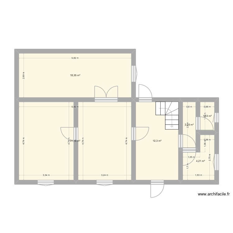 Margny rdc. Plan de 0 pièce et 0 m2