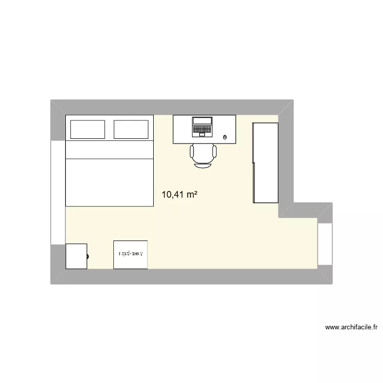 Plan2Dtechno. Plan de 1  et 10 m²