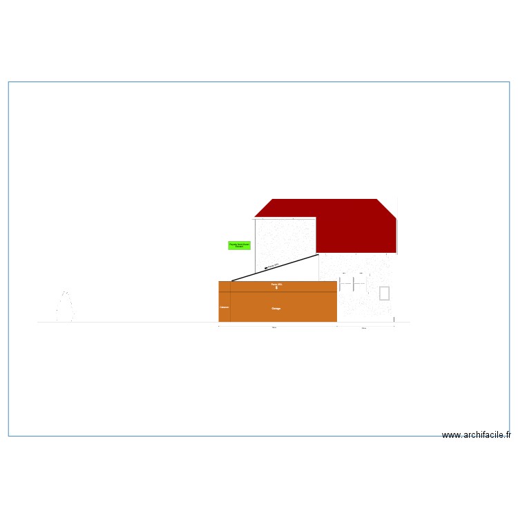 latéral existant. Plan de 0 pièce et 0 m2