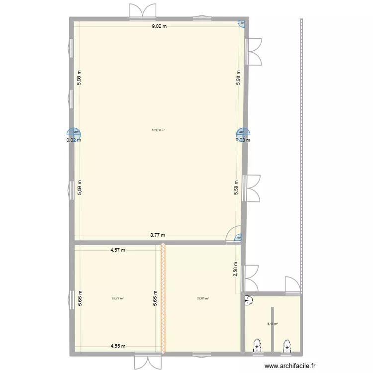 raybaud 1. Plan de 4  et 160 m²