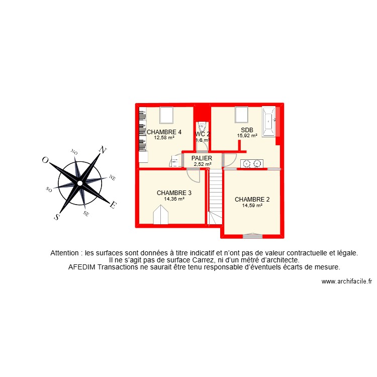 BI31555. Plan de 26 pièces et 264 m2
