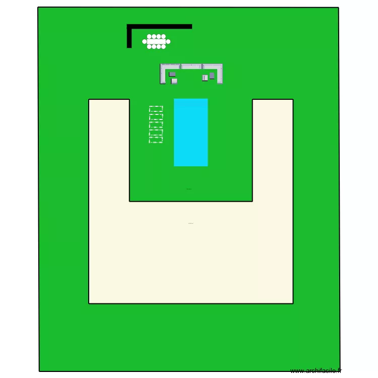 PICSINE BLED. Plan de 