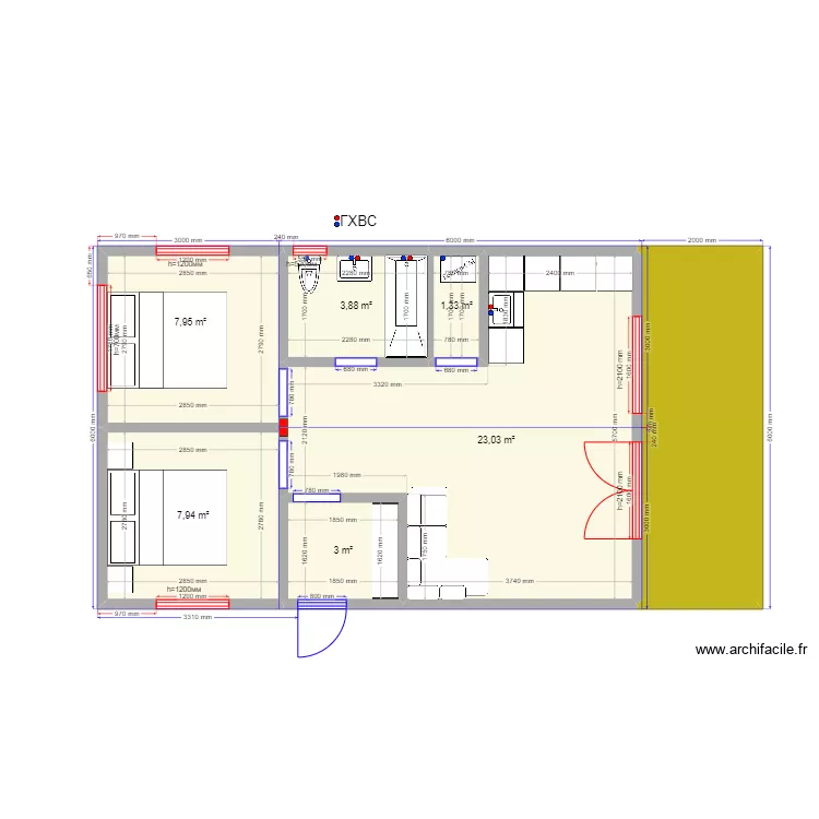 54 Сова гхвс. Plan de 