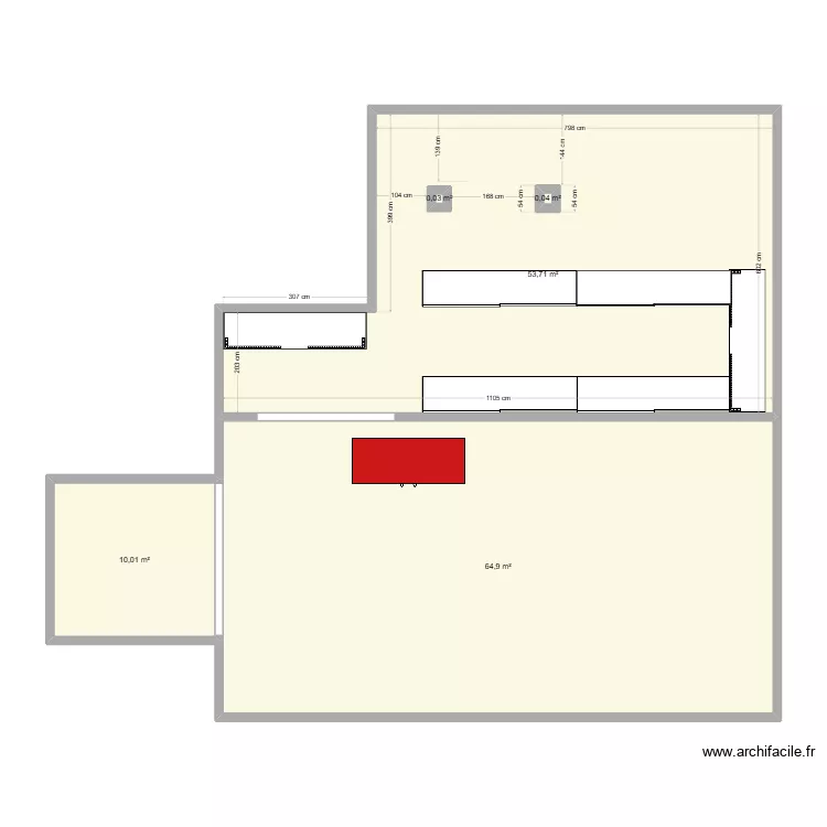 atelier. Plan de 