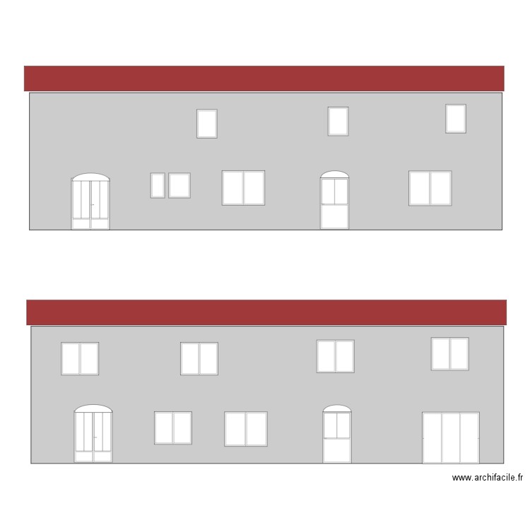 façade nord 2. Plan de 0 pièce et 0 m2