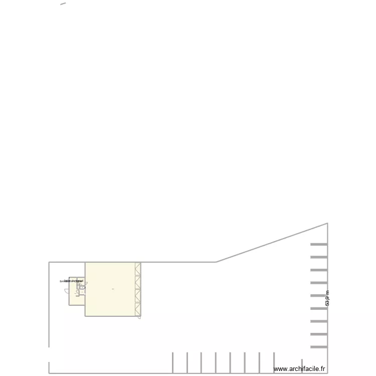 Projet d&eacute;p&ocirc;t Autun. Plan de 