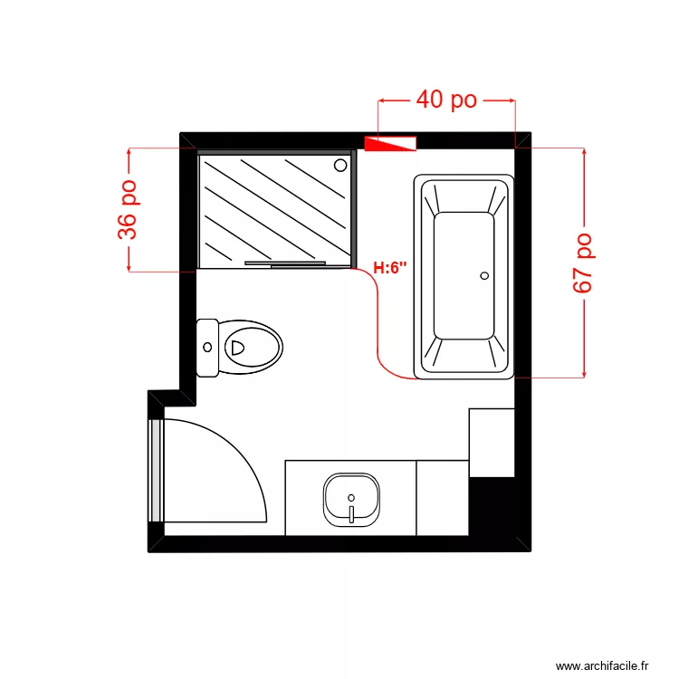 fernandez Menuiserie. Plan de 1 Pièce et 7 m² fernandez Menuiserie. Plan de 1 Pièce et 7 m²