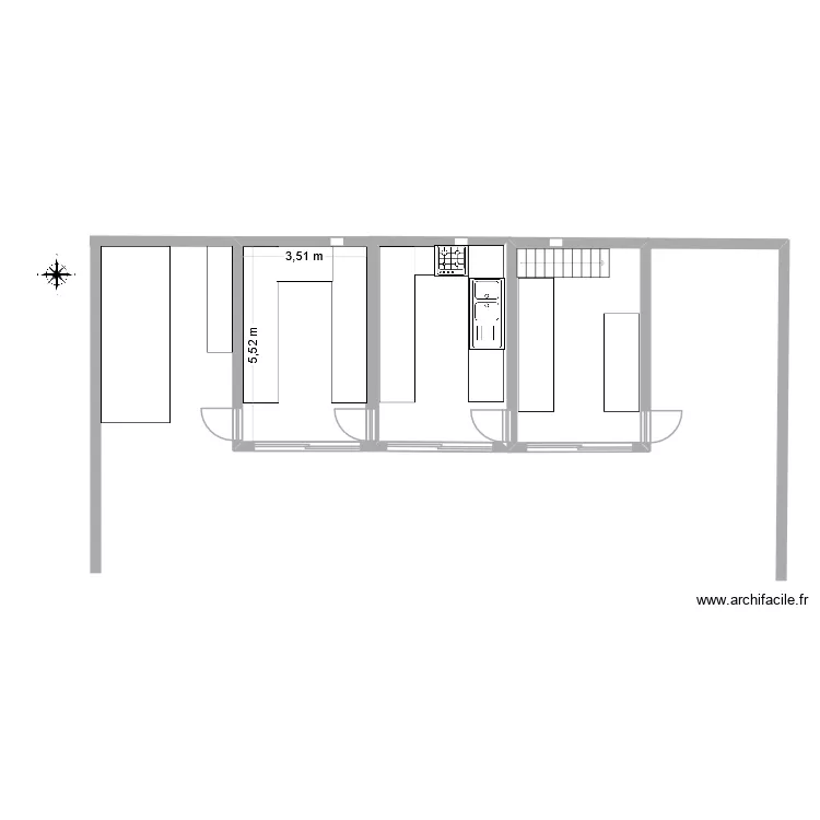 plan. Plan de 3 et 58 m² plan. Plan de 3 et 58 m²